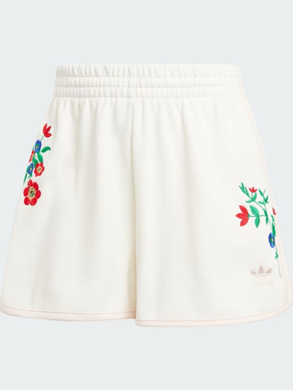 Adidas Originals Women's White Floral Shorts Size Small IS3869